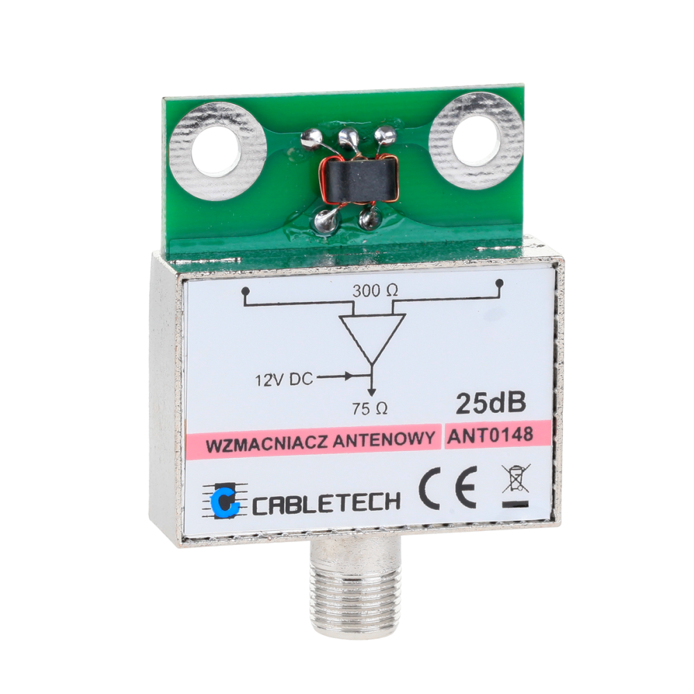 Förstärkare för skärmad antenn 25dB Cabletech Förstärkare för skärmad antenn 25dB Cabletech
