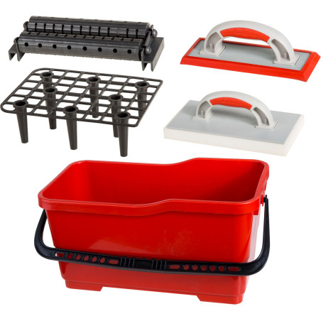 Kpl.glaz.:w22l, kort, rullar, gummiskrapa med skum Proline kartong