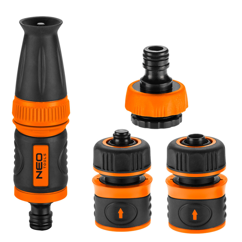 Set 1/2' med rätvinklad sprinkler, kopplingar och anslutning till kranen. Set 1/2' med rätvinklad sprinkler, kopplingar och anslutning till kranen.
