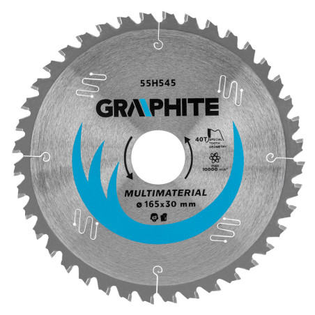 Skivklinga för såg, 165 x 30 mm, 40 tänder, universal