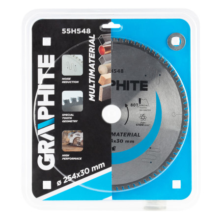 Skivblad för cirkelsåg, 254 x 30 mm, 80 tänder, universal