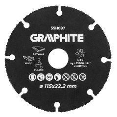 Skärskiva i hårdmetall för trä och plast 115 x 22,2 mm | HandlaSmidigt.se
