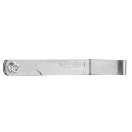Spaltmått med 16 avvikta blad (0,127 - 0,508 mm) av rostfritt stål 65MN.