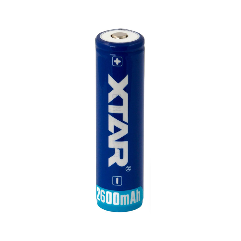 Batteri XTAR 18650 3,7V Li-ion 2600mAh med skydd