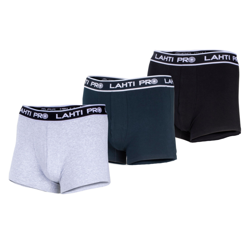 Boxershorts för män i svart, grått, marinblått, 3 par, '2xl', Lahti. Boxershorts för män i svart, grått, marinblått, 3 par, '2xl', Lahti.