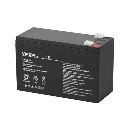 Gelbatteri VIPOW 12V 7,5Ah