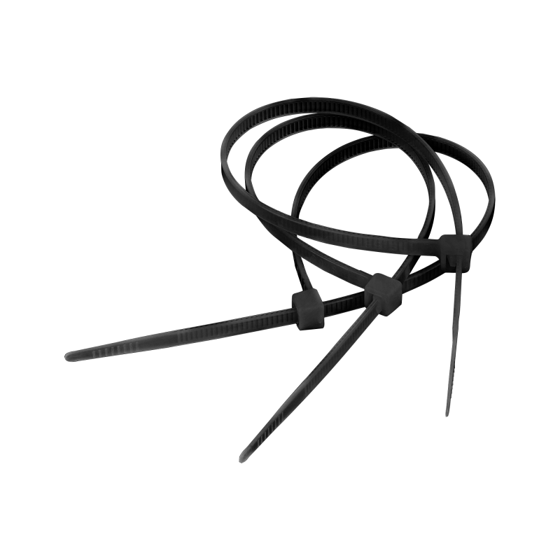 Strypklämma 9,0 mm/122 cm svart Cabletech 10-pack.