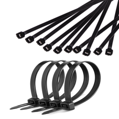 Strypklämma 9,0 mm/122 cm svart Cabletech 10-pack. | HandlaSmidigt.se