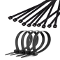Strypklämma 9,0 mm/122 cm svart Cabletech 10-pack.