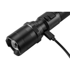 Uppladdningsbar USB-ficklampa 1000 lm med OSRAM P9 LED