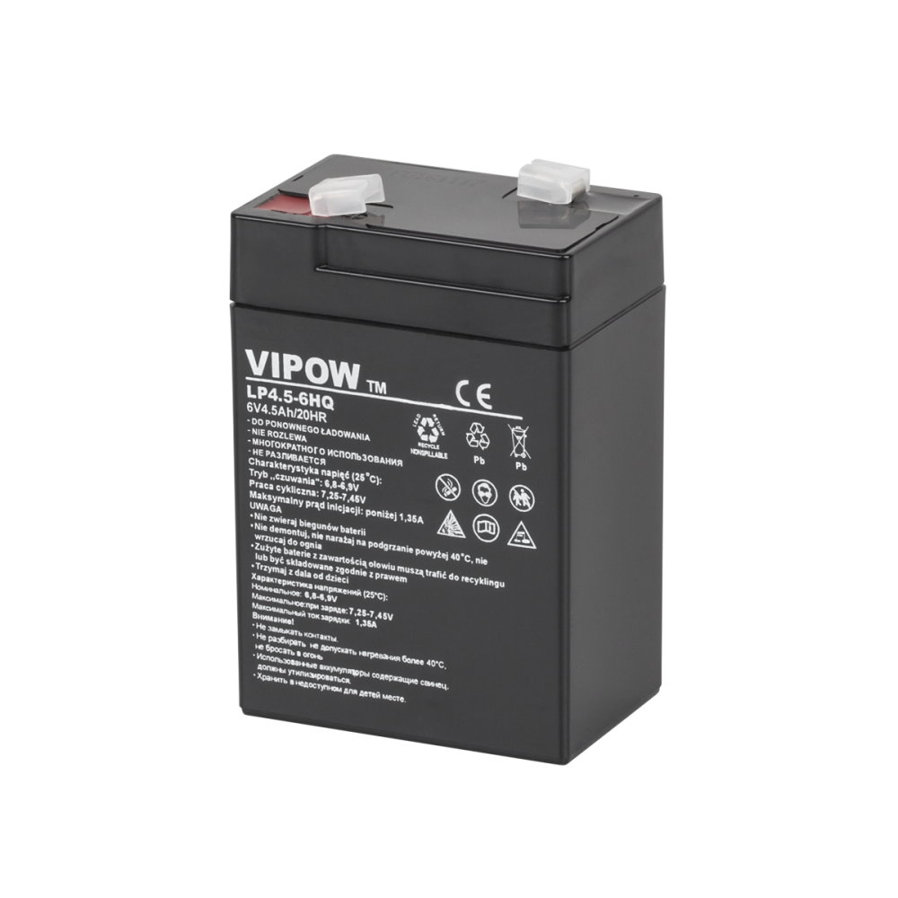 Gelbatteri VIPOW 6V 4.5Ah HQ