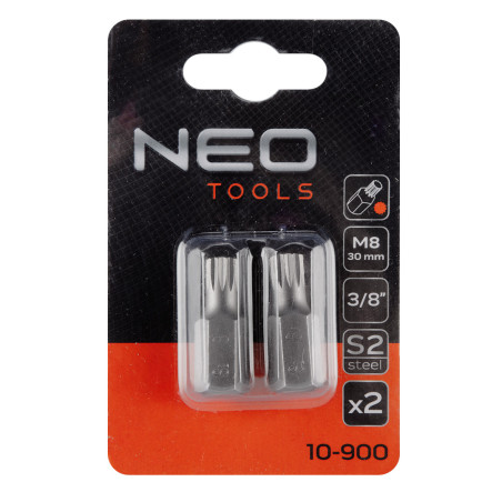 Ändstycke Spline M8 x 30 mm, S2 x 2 st.