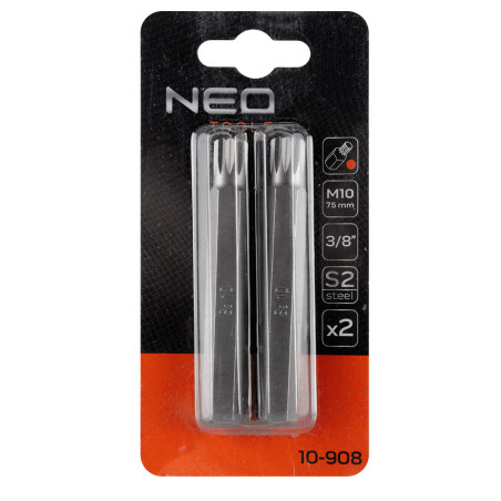 Ändstycke Spline M10 x 75 mm, S2 x 2 st.