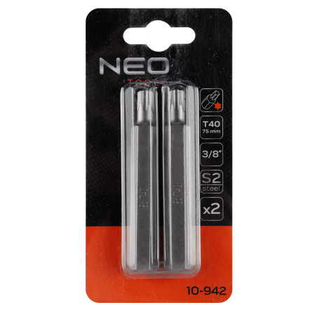 Spetsen TORX T40 x 75 mm, S2 x 2 st.