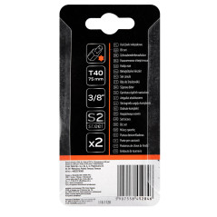 Spetsen TORX T40 x 75 mm, S2 x 2 st.