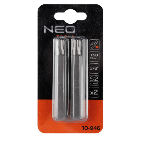 Spetsen TORX T50 x 75 mm, S2 x 2 st.