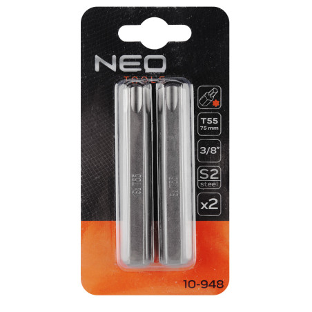 Spetsen TORX T55 x 75 mm, S2 x 2 st.