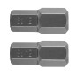 Hexändstycke 12 x 30 mm, S2 x 2 st.