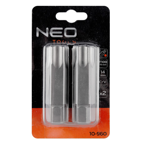 Spetsen TORX T100 x 75 mm, S2 x 2 st.