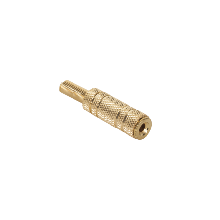 Kontakt 3,5 mm hane till hane, guldpläterad kabel