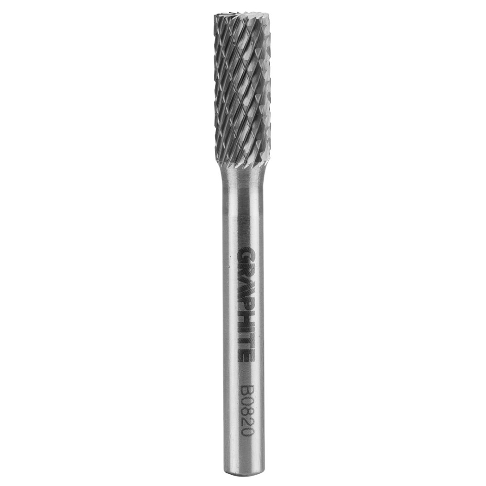 Fres till metall HM, typ B (rund med skär längst upp), 8 x 20 mm, skaft 6 x 45 mm. Fres till metall HM, typ B (rund med skär längst upp), 8 x 20 mm, skaft 6 x 45 mm.