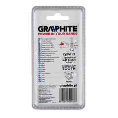 Fres för metall HM, typ B (rund med skär på toppen), 10 x 25 mm, skaft 6 x 45 mm