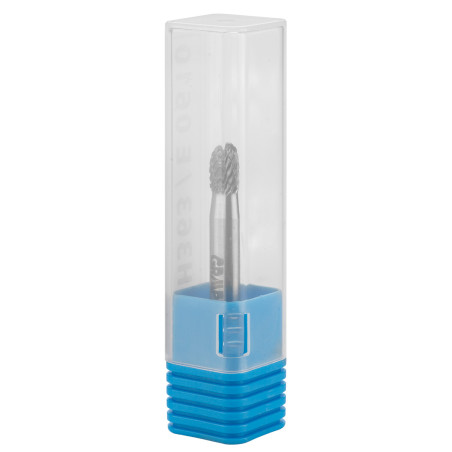 Fräs för metall HM, typ E (oval), 6 x 10 mm, skaft 6 x 45 mm.