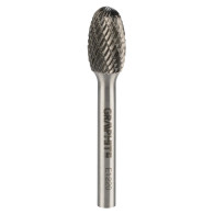 Fräs för metall HM, typ E (oval), 12 x 20 mm, skaft 6 x 45 mm.