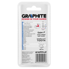 Fräs för metall HM, typ F (rundad spets), 8 x 18 mm, skaft 6 x 45 mm.