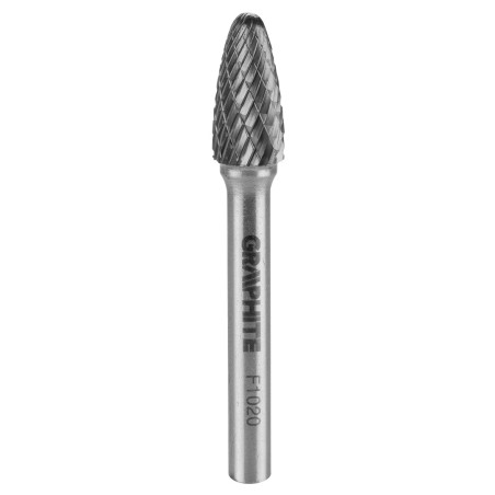 Fräs till metall HM, typ F (rundad skarp), 10 x 20 mm, skaft 6 x 45 mm. | HandlaSmidigt.se