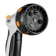Multifunktionell sprinkler, 7 funktioner, med CLICK-funktion.