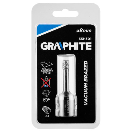 Diamantborr 8 mm x M14