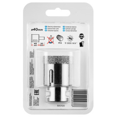 Diamantborr 40 mm x M14