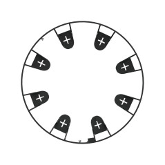 Trädgårdsbordkant Cellfast Unibord