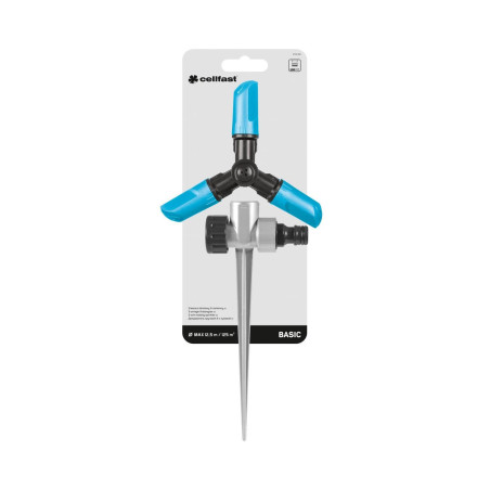 Vridbar sprinkler med 3 armar Cellfast Basic spik