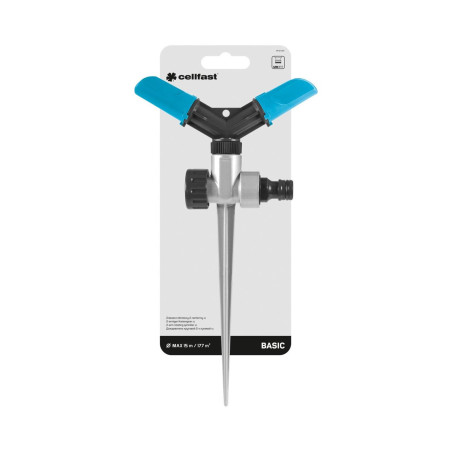 Vridbar sprinkler med 2 armar Cellfast Basic spik