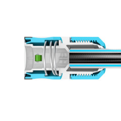 Snabbkoppling genomströmning 1/2' Cellfast Ergo