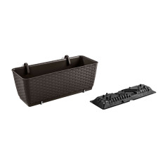 Rattanplanter med krokar Ratolla DRL400PW umbra