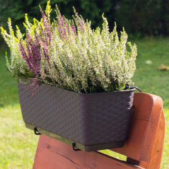 Rattanplanter med krokar Ratolla DRL400PW umbra