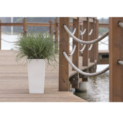 Kruka med insats Urbi Square DURS200 vit