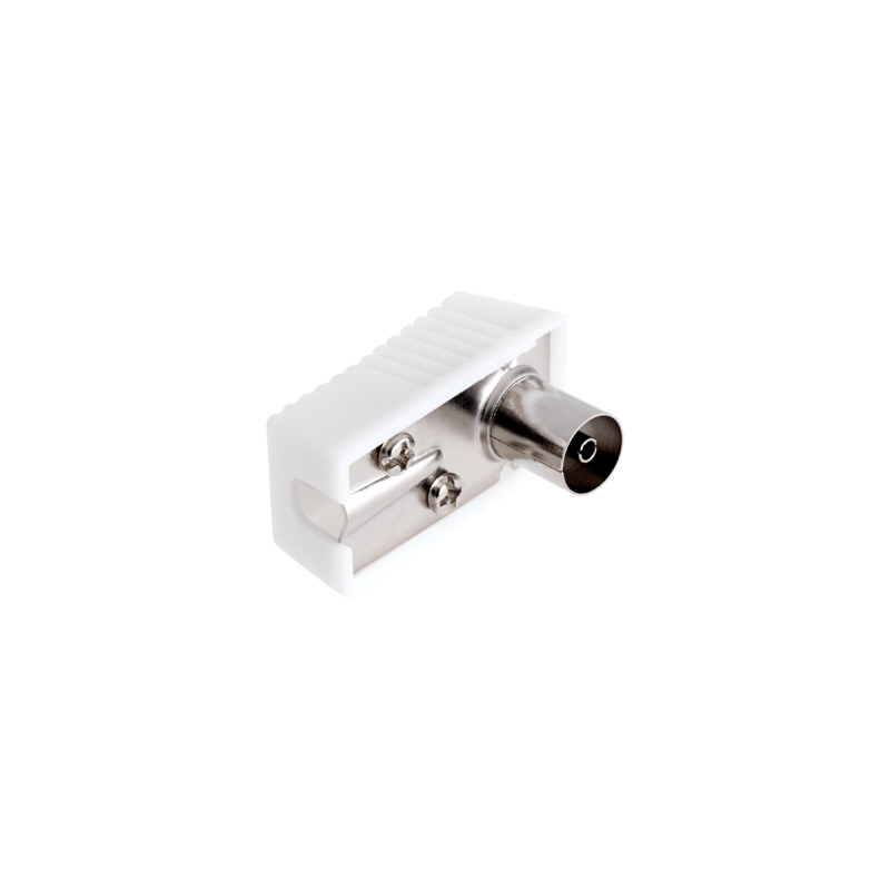 TV-antennuttag med stor vinkelkontakt