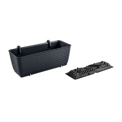 Rattanplanter med krokar Ratolla DRL500PW umbra