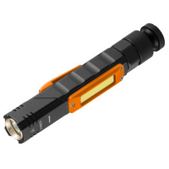 Uppladdningsbar USB-ficklampa 300 lm 2 i 1 CREE XPE + COB LED