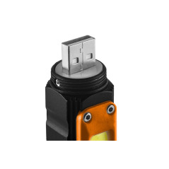 Uppladdningsbar USB-ficklampa 300 lm 2 i 1 CREE XPE + COB LED