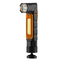 Uppladdningsbar USB-ficklampa 300 lm 2 i 1 CREE XPE + COB LED