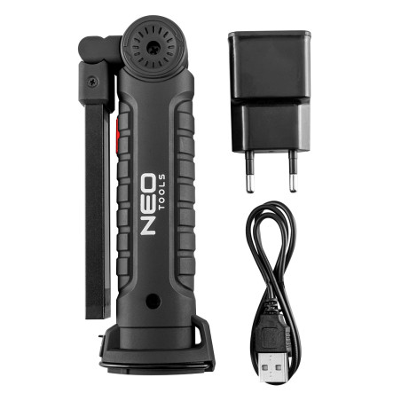 Trådlampa verkstad 200 lm COB + ficklampa