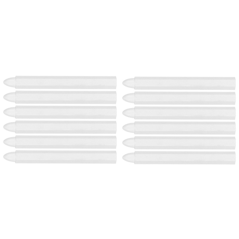 Teknisk krita för märkning, vit, 12 stycken