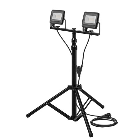 Reflektor dubbel 2x30W SMD LED 5400lm på stativ 1,8m