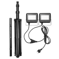 Reflektor dubbel 2x30W SMD LED 5400lm på stativ 1,8m