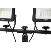 Reflektor dubbel 2x30W SMD LED 5400lm på stativ 1,8m
